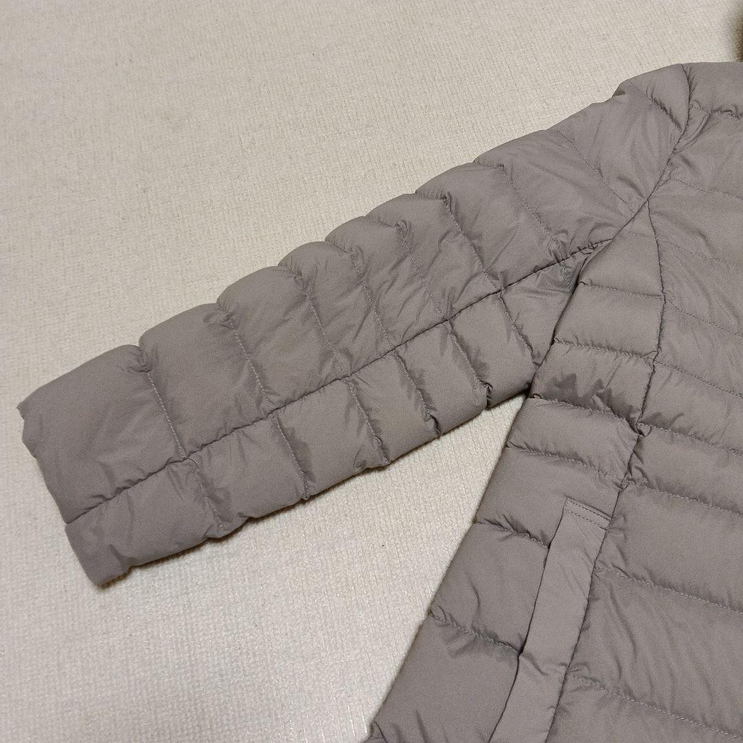 ダウンコート　フード付き　グレー　軽量 — image 2
