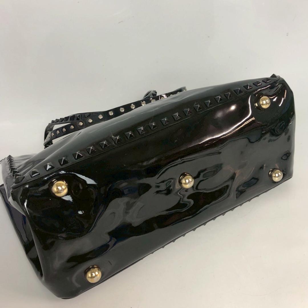 VALENTINO ヴァレンチノ ロックスタッズ ハンドバッグ ブラック — image 4