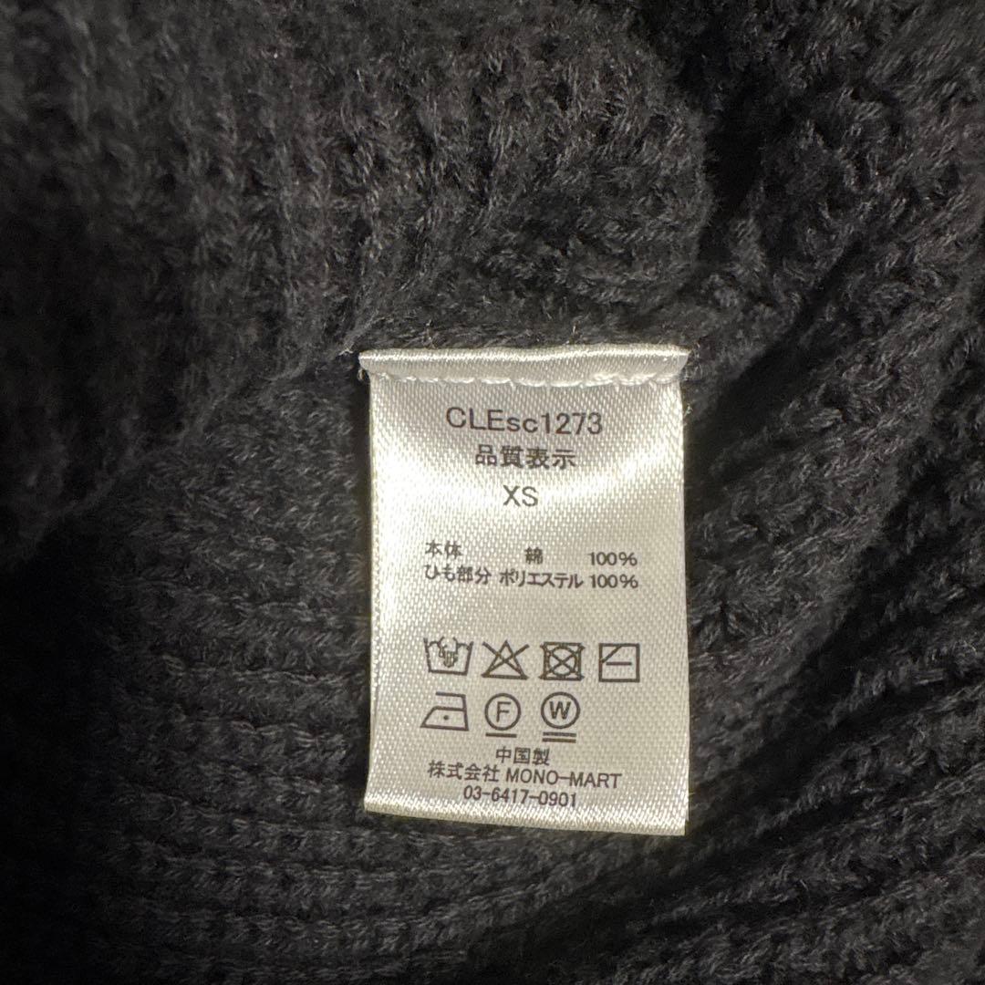 CLEL レースアップ ニット ポロシャツ XS — image 2