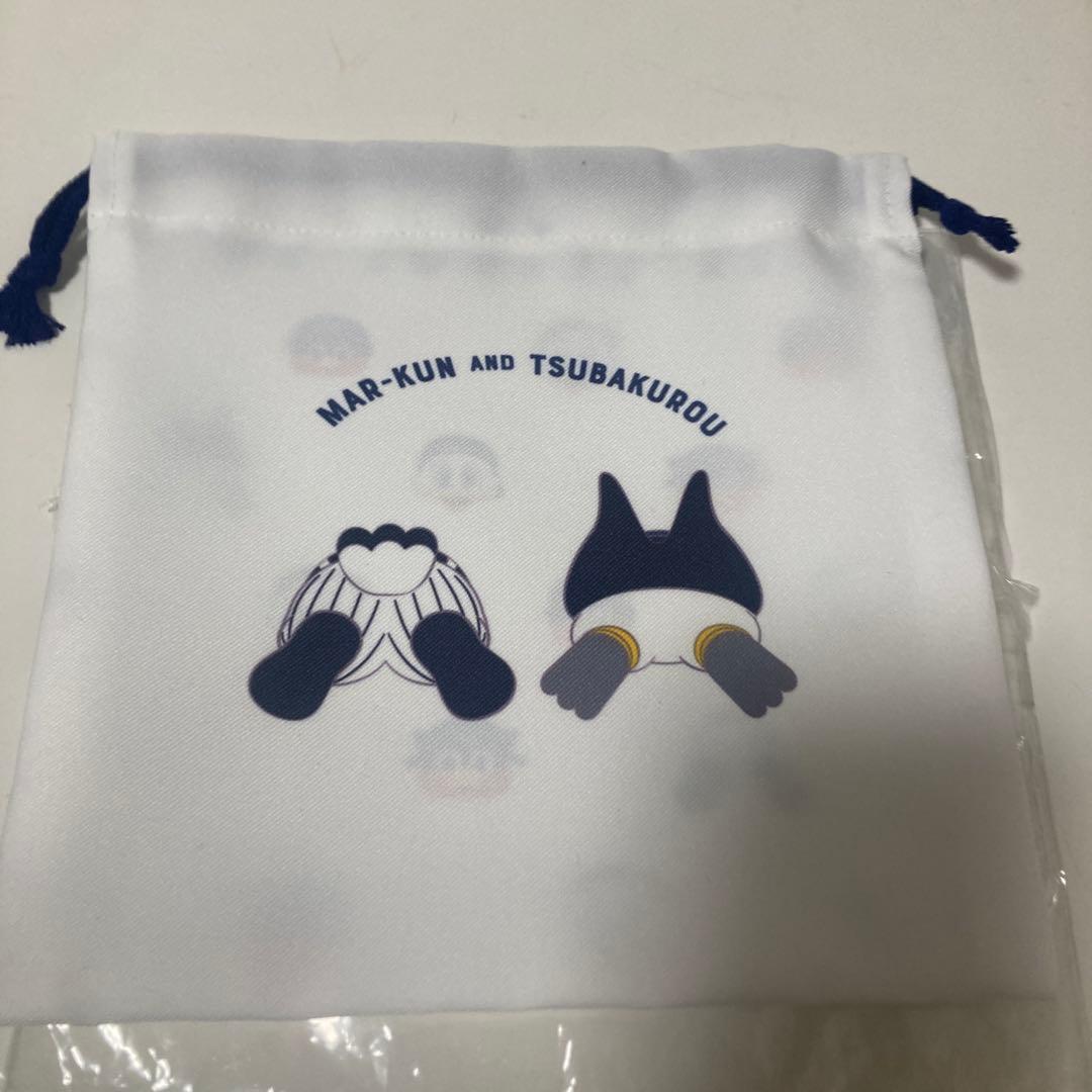 Mar-kun & Tsubakuro 巾着袋 マリーンズ　スワローズ　未使用 — image 2