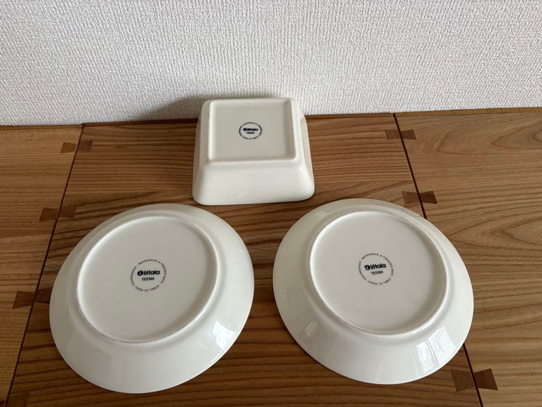 iittala Teema　3枚セット　ホワイト　スクエア — image 2