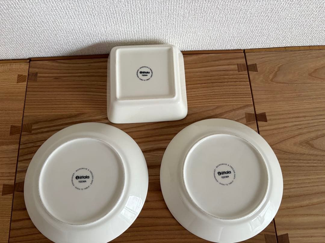 iittala Teema　3枚セット　ホワイト　スクエア — image 3