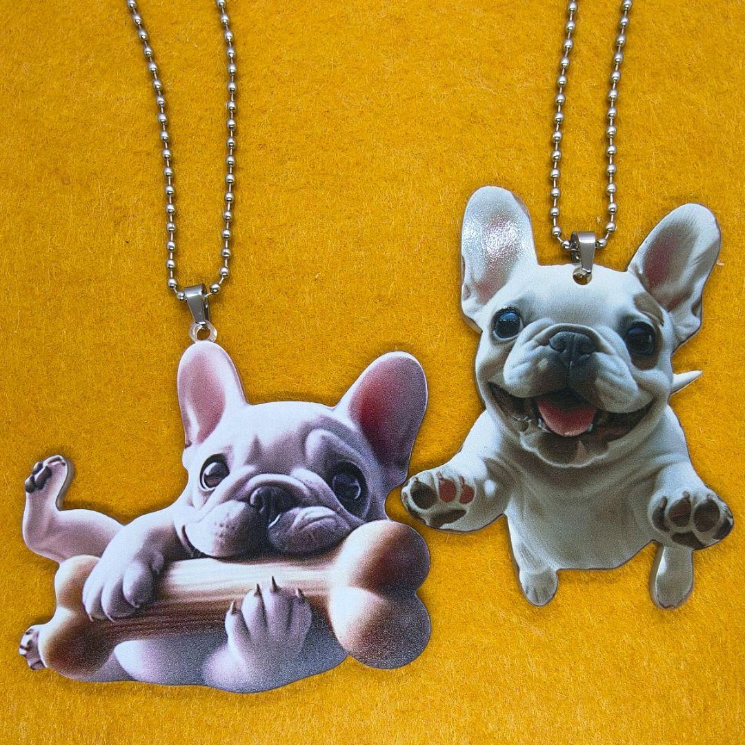 フレンチブルドッグ アクリルキーホルダー 2個セット — image 5