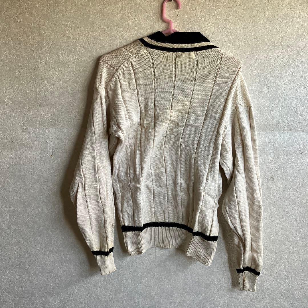 ZITANO Vネック チルデンニット サマーセーター　 1980年代レトロ — image 2