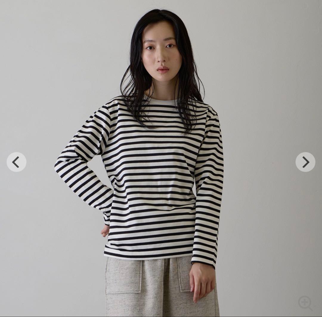 【超美品】A.U.G relaxing ボーダークルーネックTシャツ — image 2