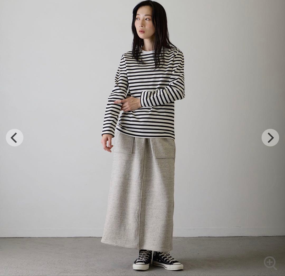 【超美品】A.U.G relaxing ボーダークルーネックTシャツ — image 3