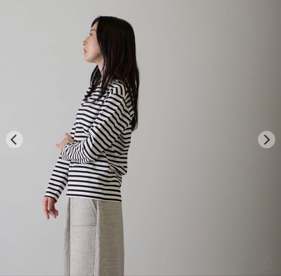 【超美品】A.U.G relaxing ボーダークルーネックTシャツ — image 4