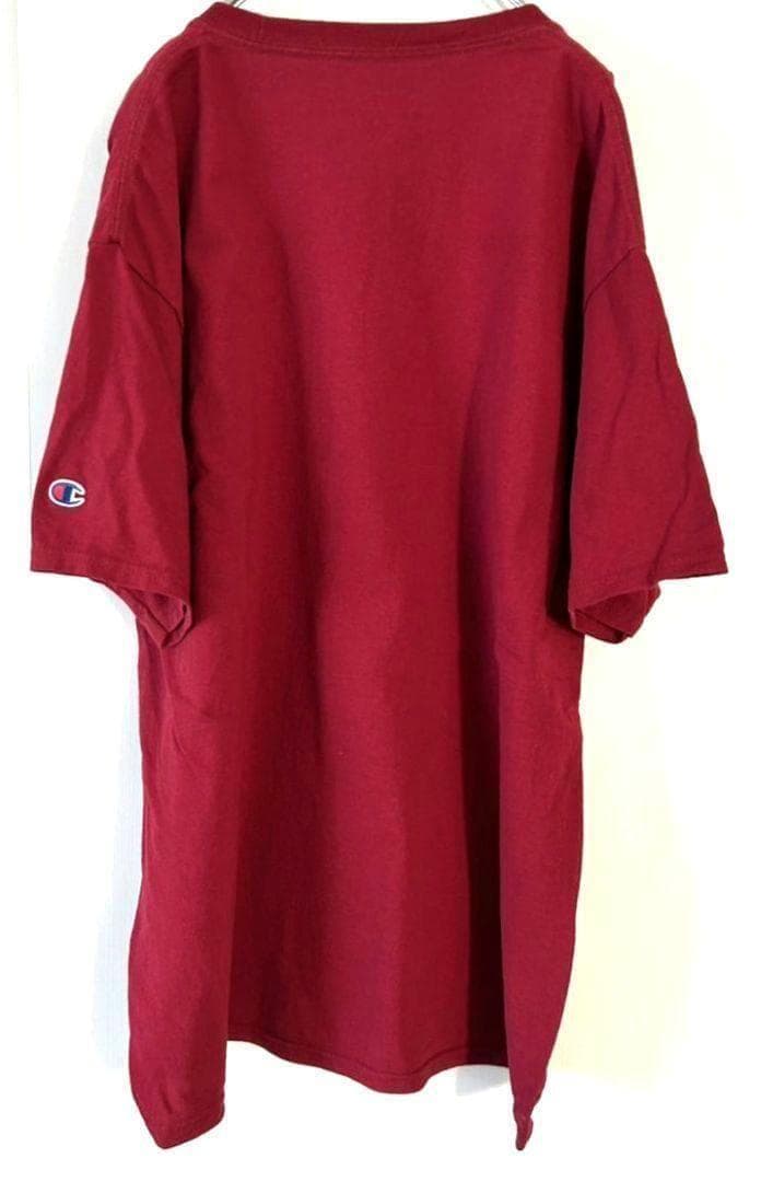チャンピオン カロリーナ ゲームコックス Tシャツ L レッド 赤 古着 — image 3