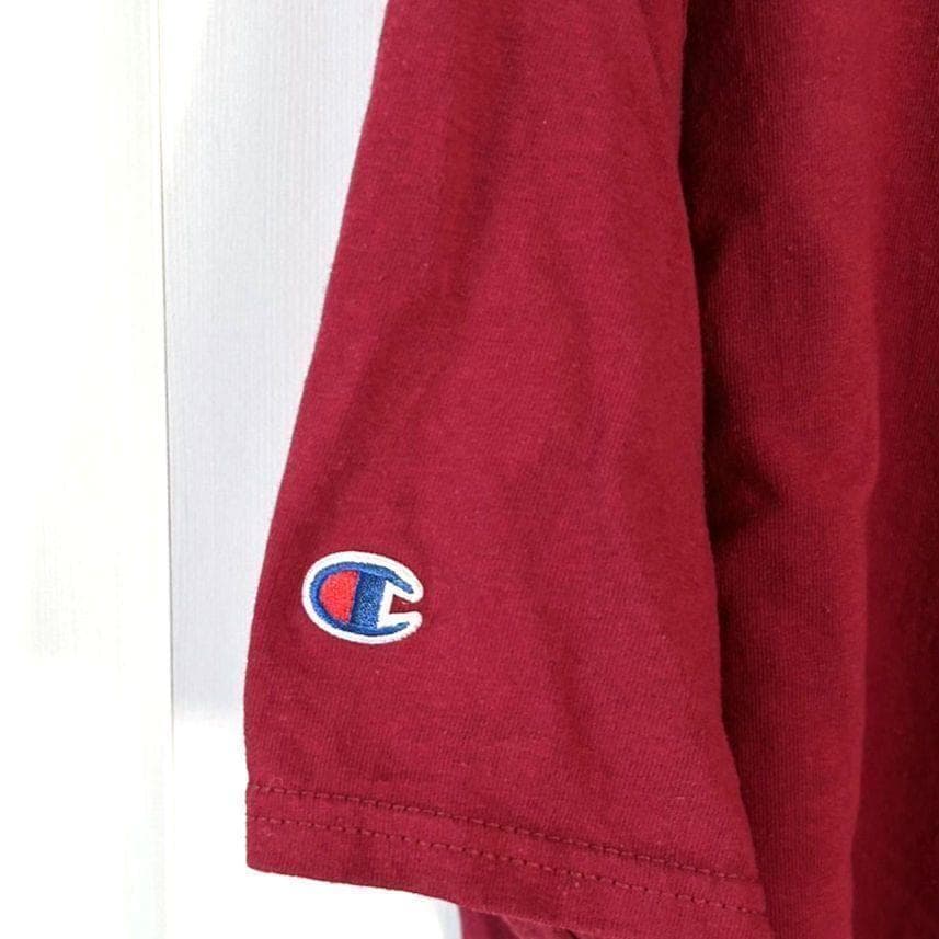 チャンピオン カロリーナ ゲームコックス Tシャツ L レッド 赤 古着 — image 5