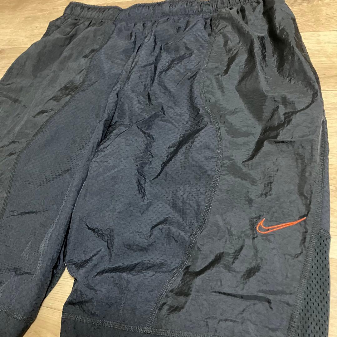 NIKE ウーブンカーゴパンツ 2XL 黒 裾リブ 刺繍 — image 2