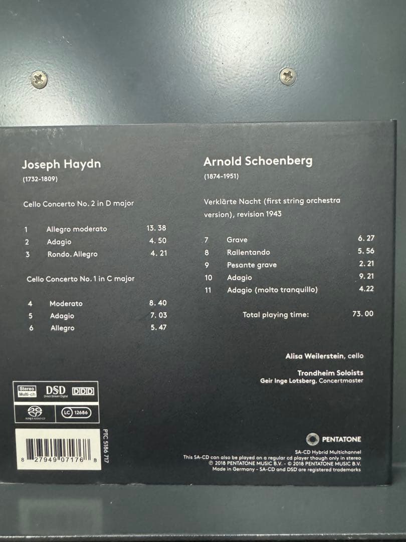 Weilerstein Transfigured Night ワイラースタイン — image 2