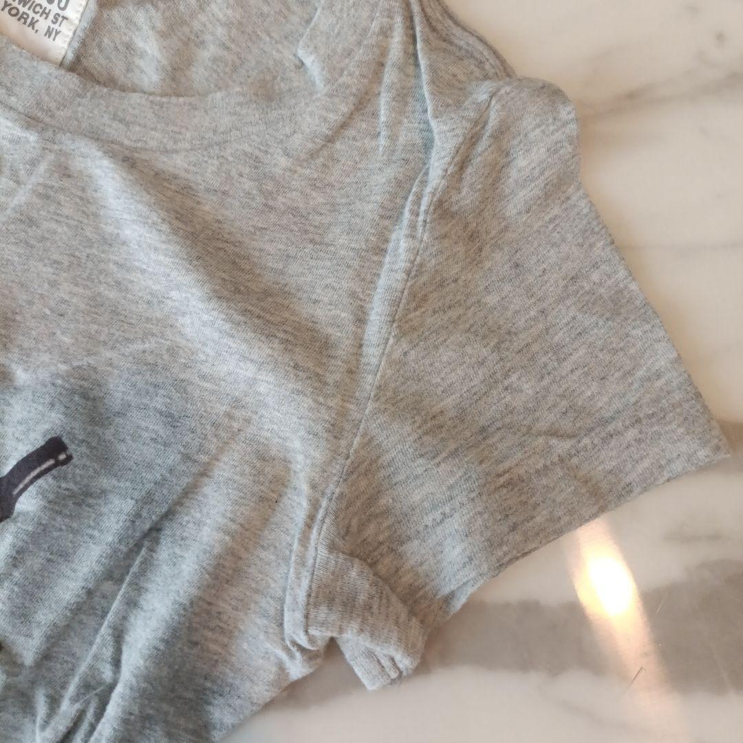 h178　RUEHL No.925 半袖プリントTシャツ グレー 犬デザイン — image 4