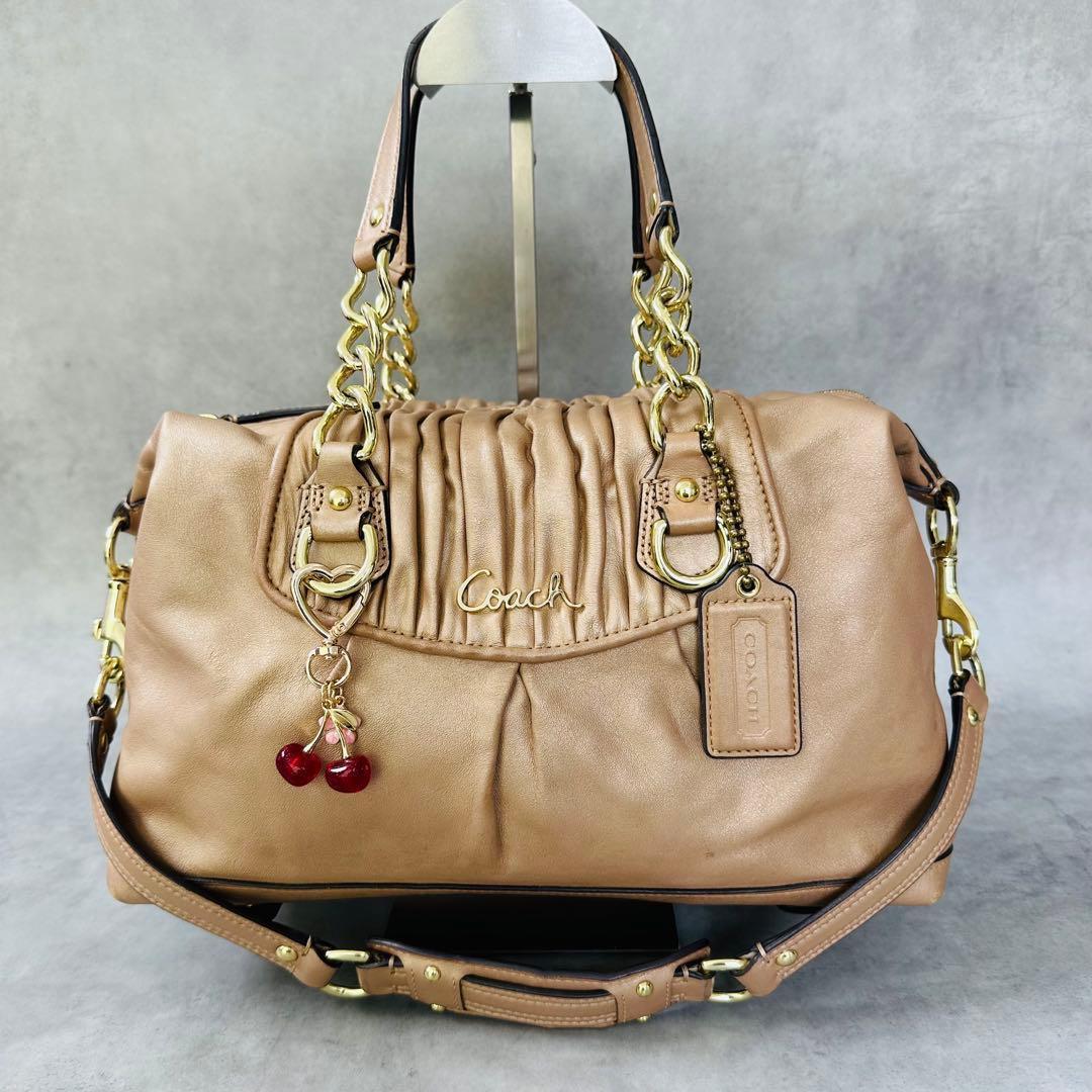 Y2K COACH Ashley Pleat Satchel 2WAY Bag — image 2