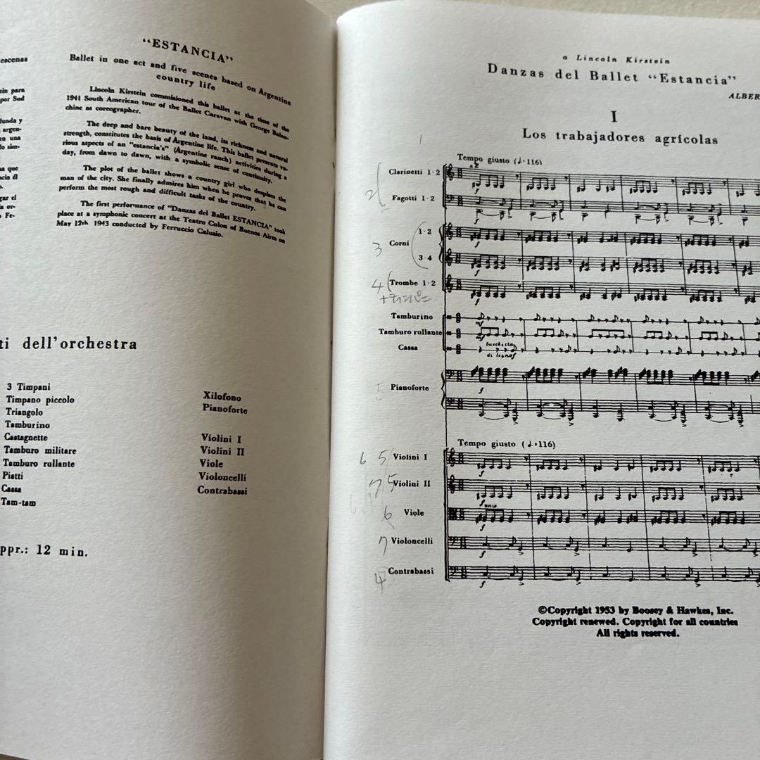 Alberto Ginastera Estancia スコア — image 3