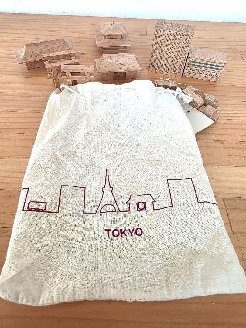 無印良品 積み木 CITY IN A BAG【Tokyo】ブナ材 木のおもちゃ — image 2