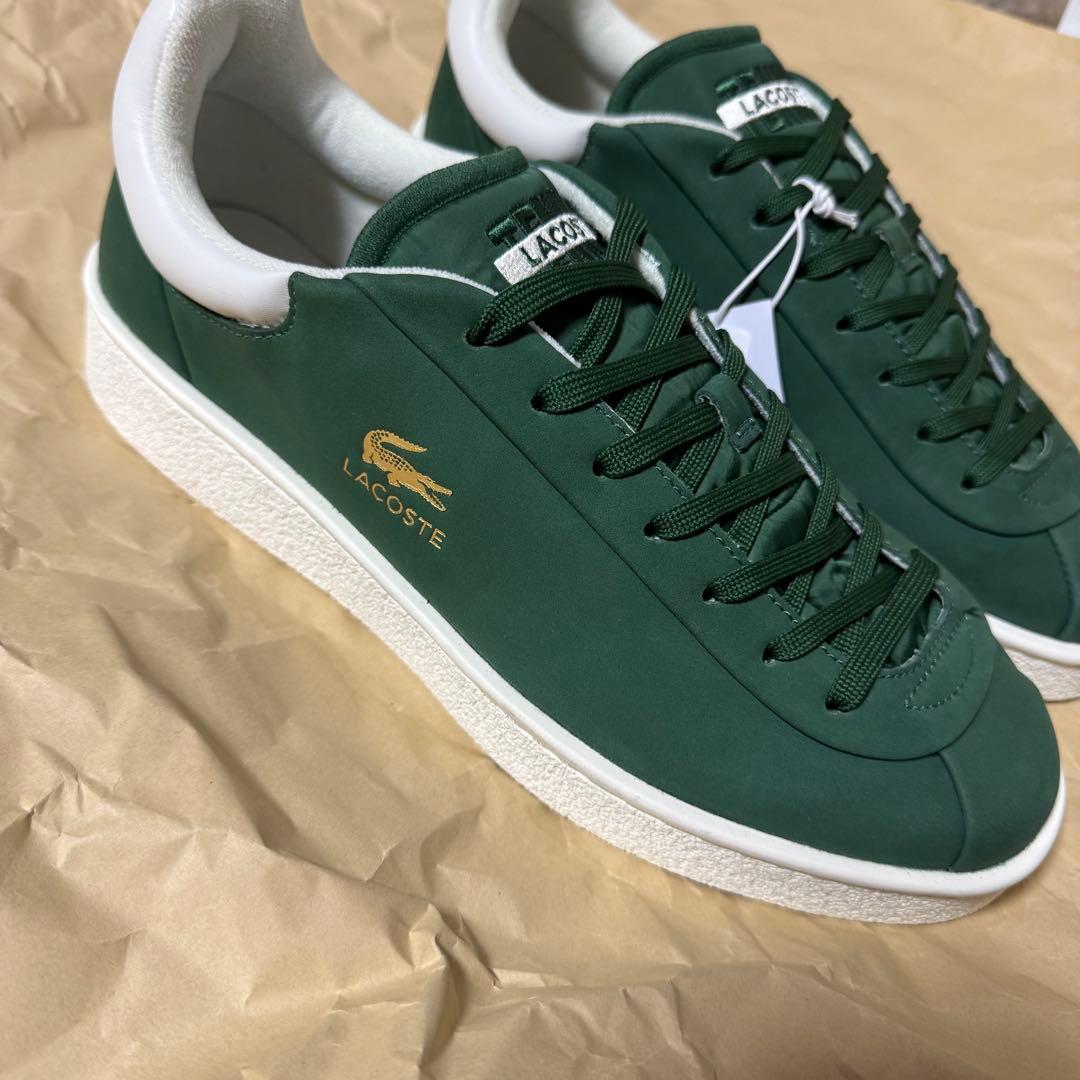 【新品】LACOSTE スニーカー グリーン ホワイト — image 2