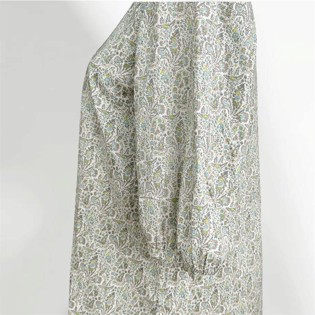 美品☆green label relaxing チュニック ペイズリー コットン — image 4