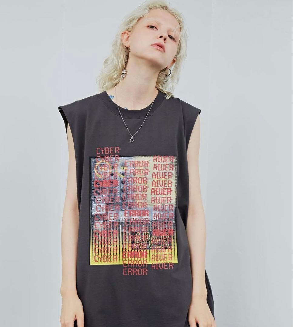 CASPER JOHN AIVER ノースリーブTシャツ ノイズフォト — image 3