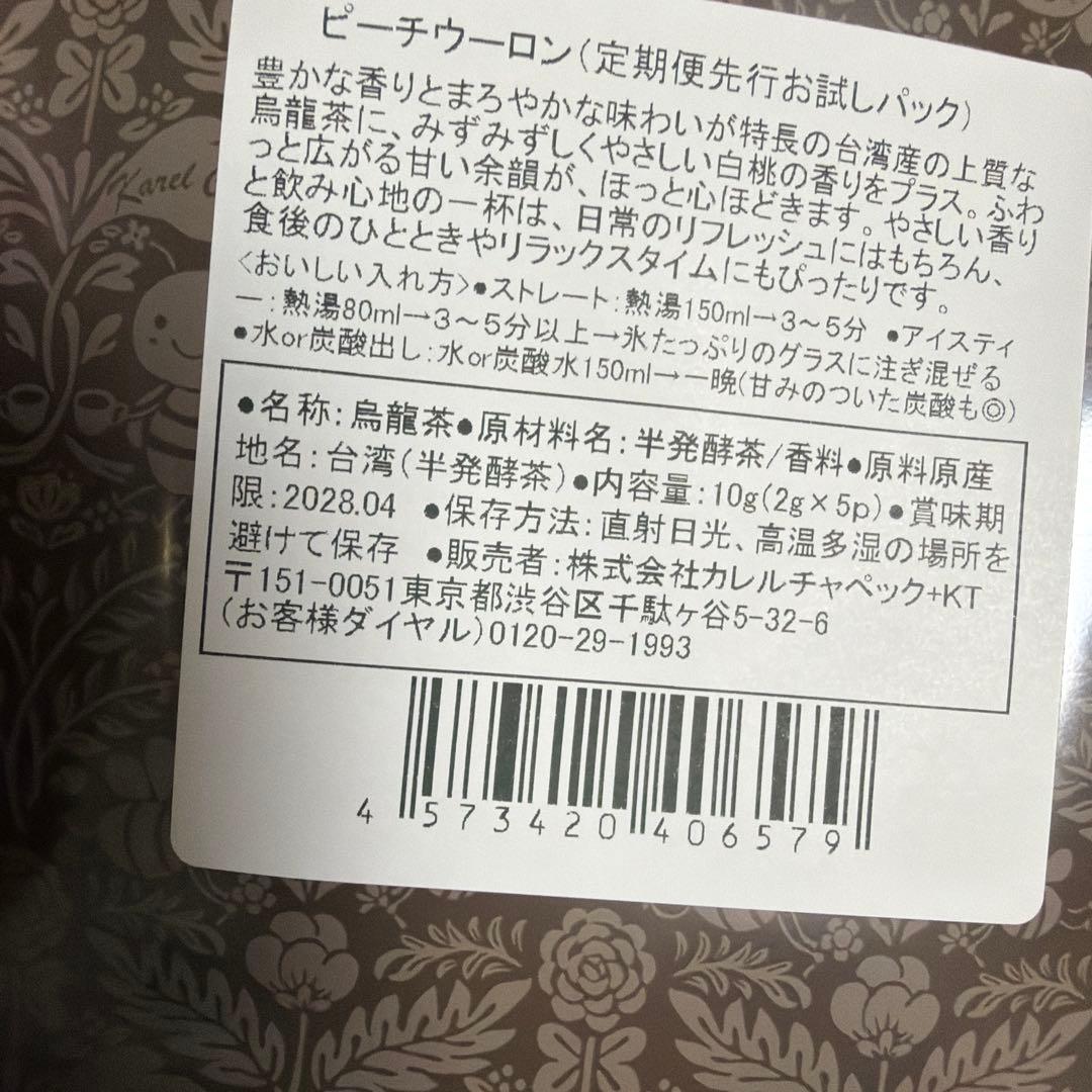 カレルチャペック 紅茶セット　9点とジッパー　　賞味期限長め　未開封 — image 5