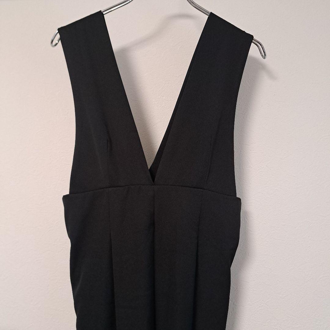 EVERY.VERY NICE CLAUP Vネック オールインワン 黒 F — image 2