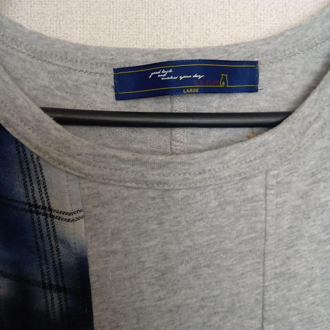 ④ドラッグストアーズ　半袖チュニックＴシャツ　切り替えと刺繍が素敵 — image 2