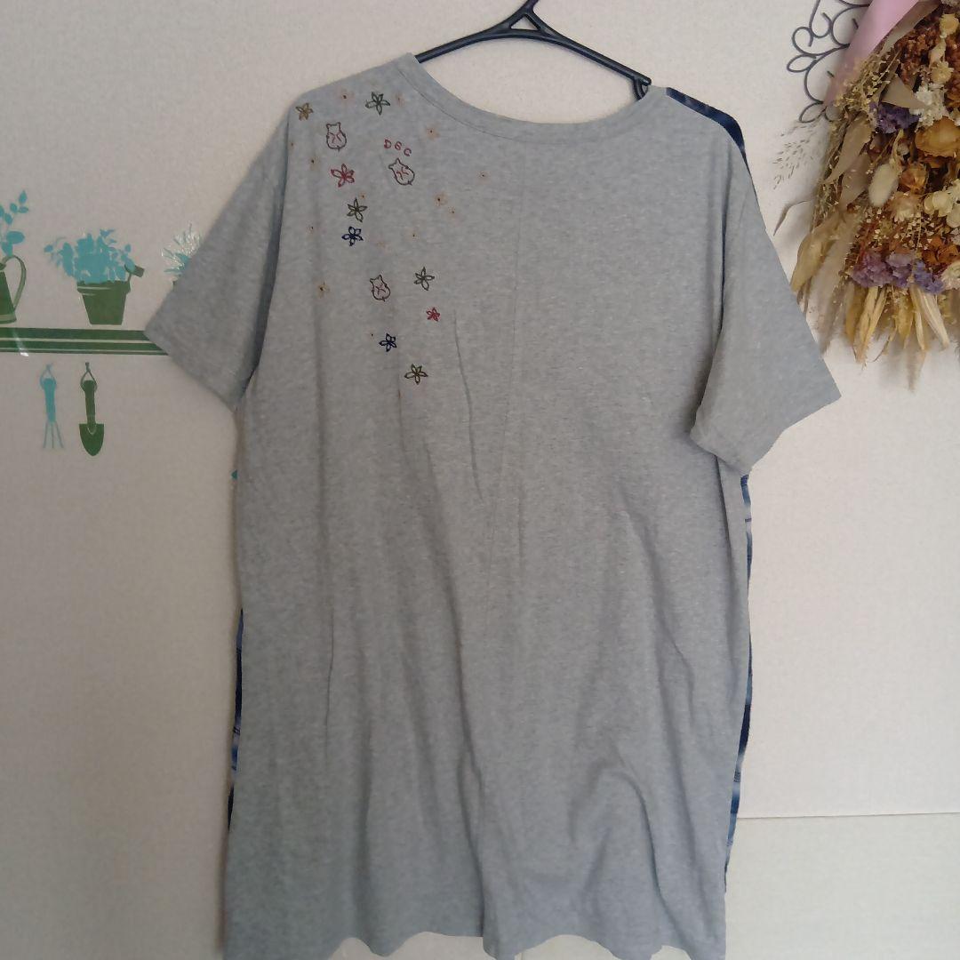 ④ドラッグストアーズ　半袖チュニックＴシャツ　切り替えと刺繍が素敵 — image 5
