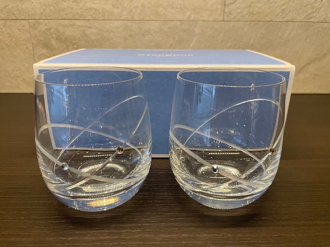 【新品】WEDGWOOD ペア　クリスタルグラス — image 2