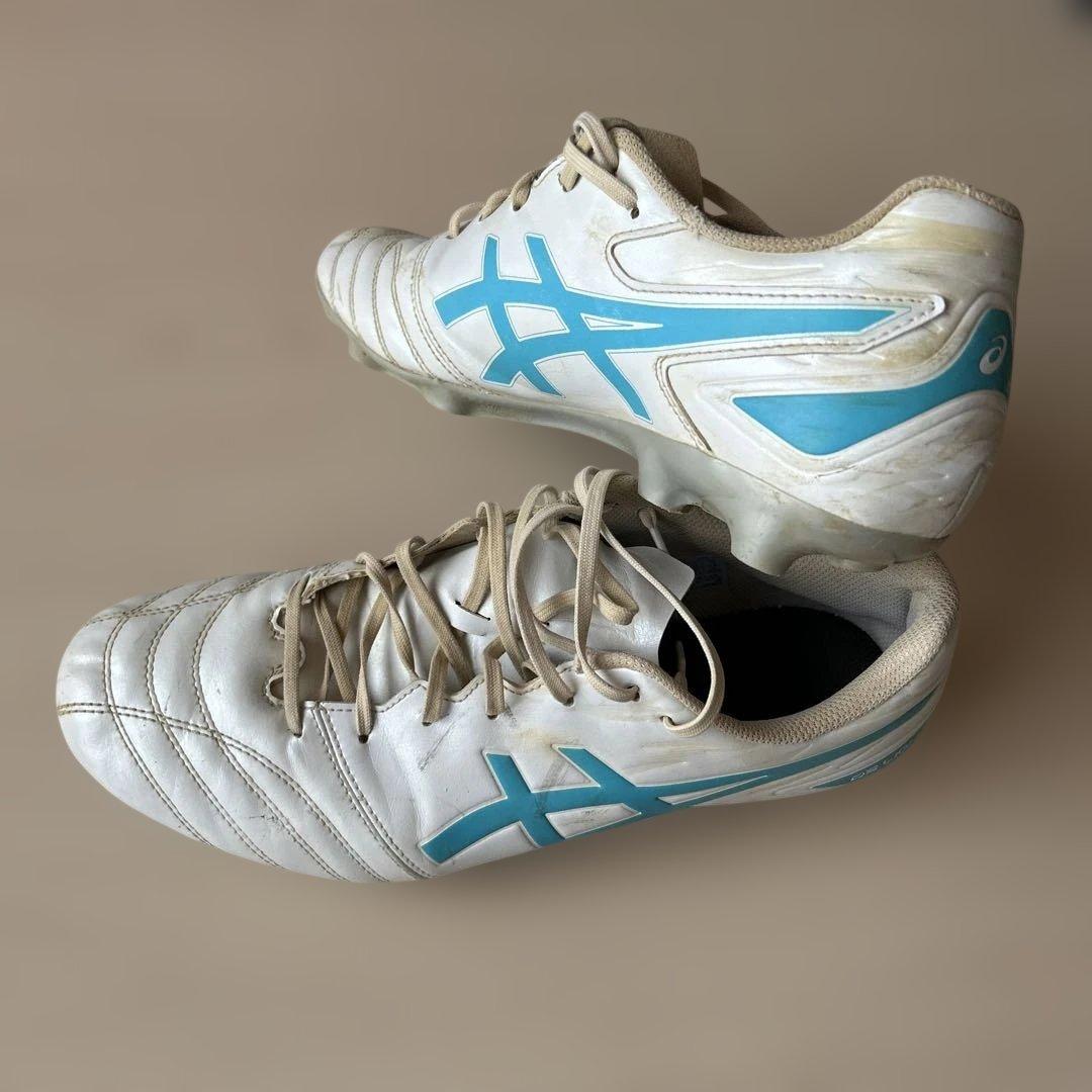 たいぞう様専用　ASICS DSライトサッカースパイクホワイト/ブルー28.0 — image 3