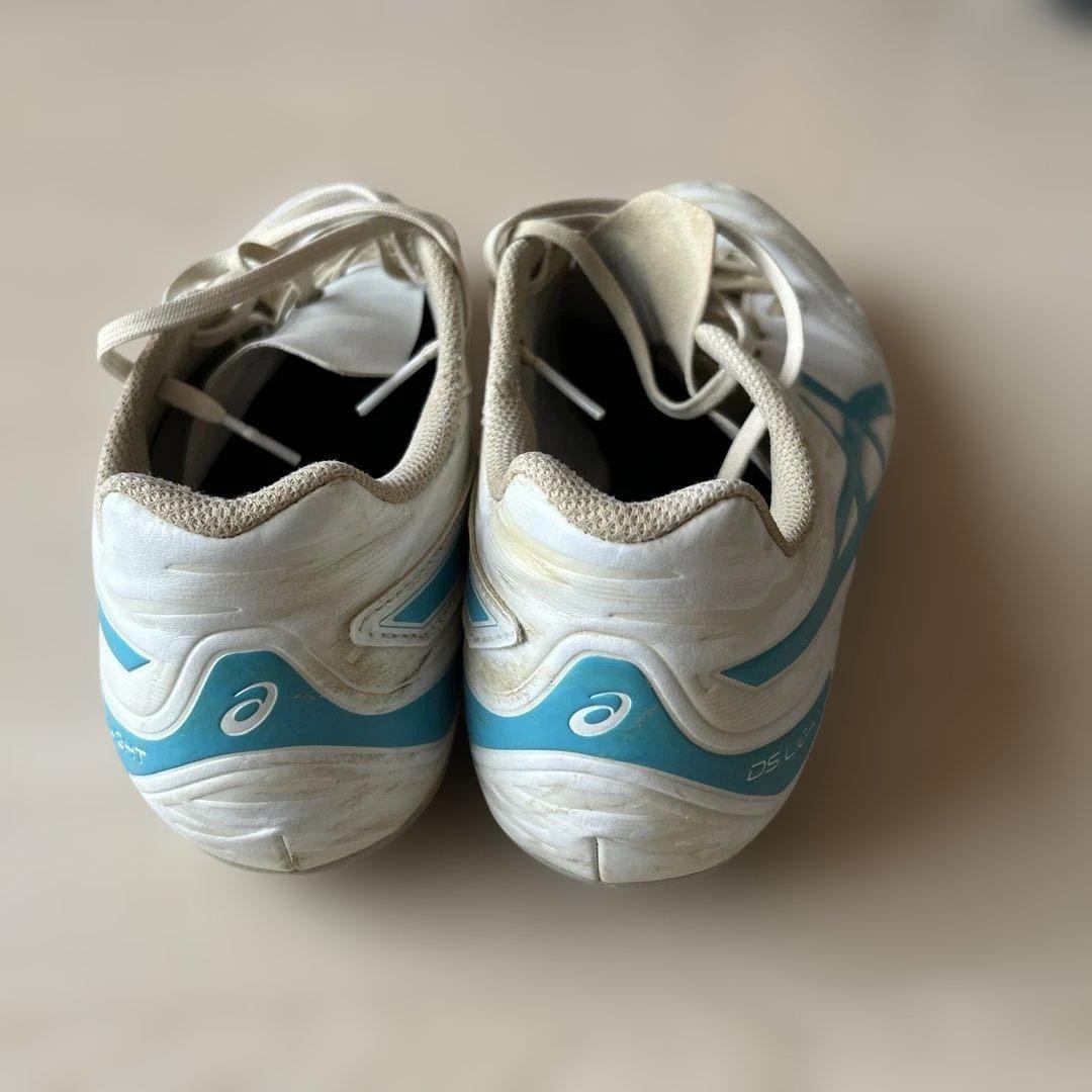 たいぞう様専用　ASICS DSライトサッカースパイクホワイト/ブルー28.0 — image 4