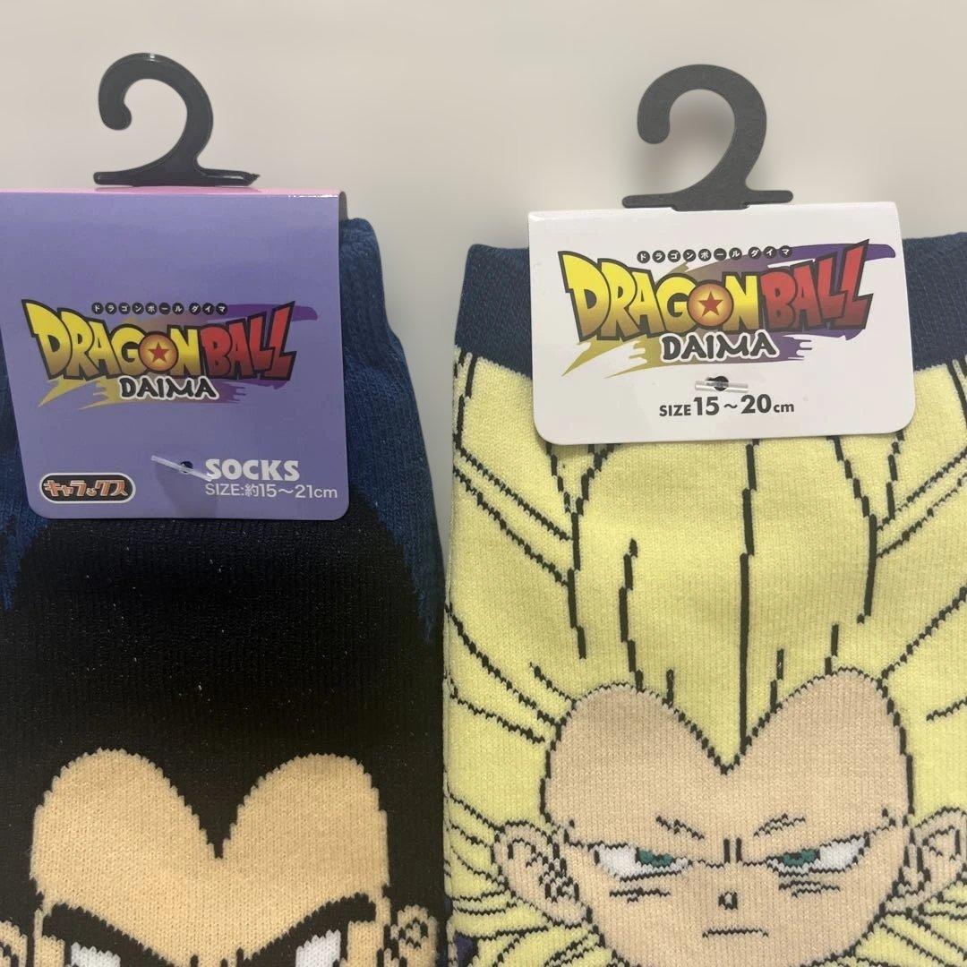 ドラゴンボール DAIMA 15〜21cm子供用靴下 ベジータ　2足セット — image 2