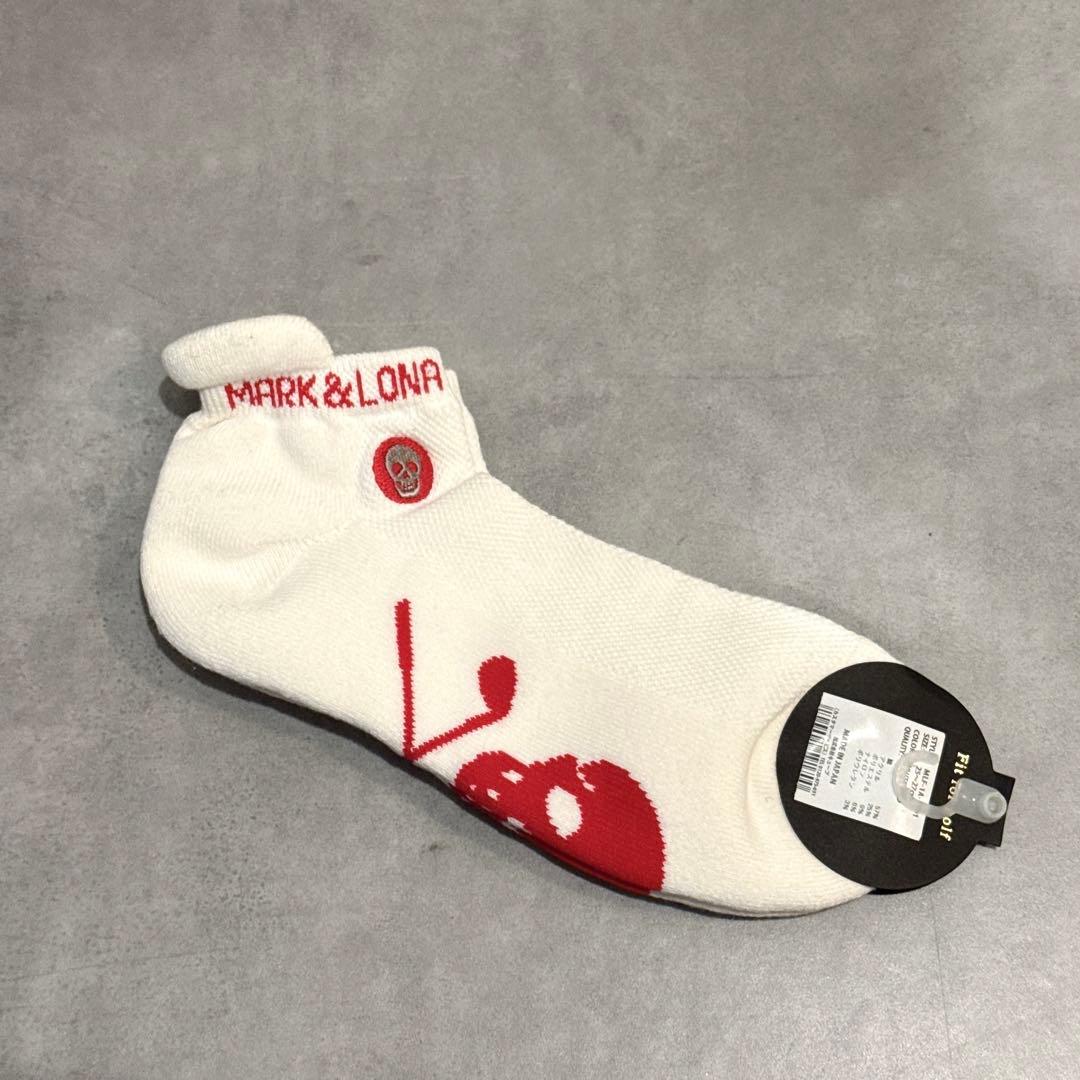 新品 ★ MARK&LONA ソックス 靴下 マーク&ロナ 正規品 白 — image 2