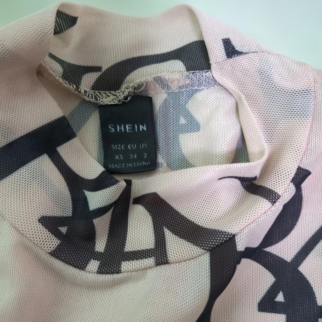 SHEIN 長袖 ボディスーツ 総柄 XS — image 3
