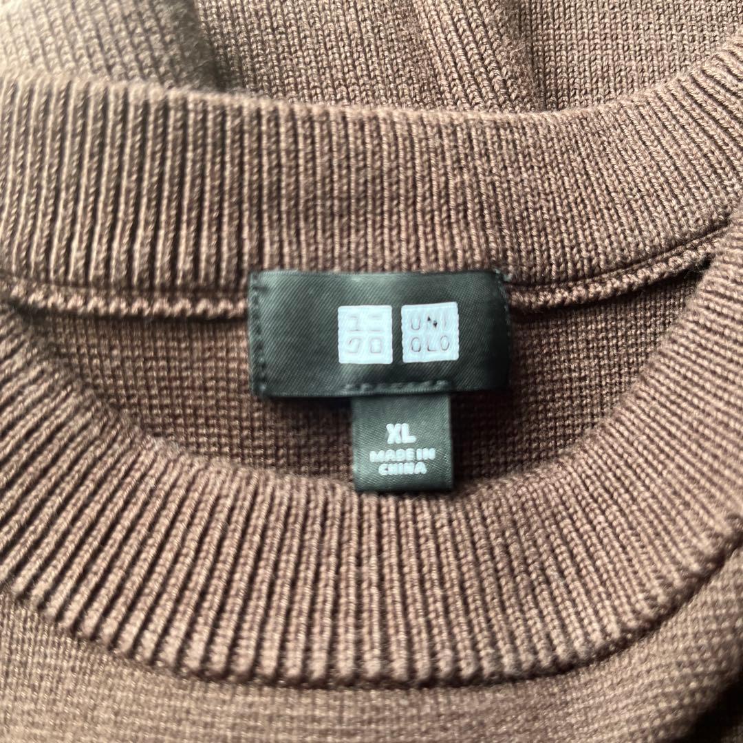 レア　ウォッシャブルミラノリブクルーネックセーター　ユニクロ　XL 3枚セット — image 3
