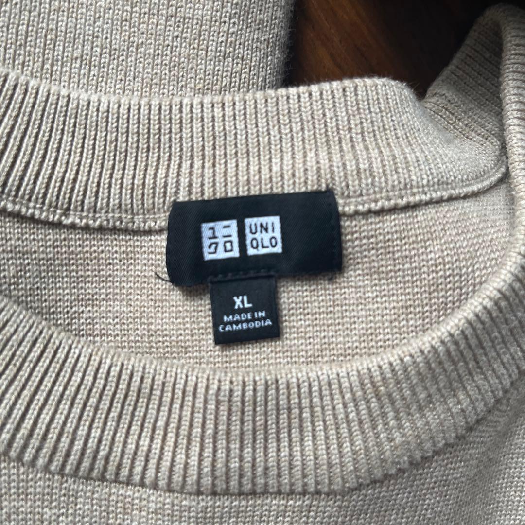 レア　ウォッシャブルミラノリブクルーネックセーター　ユニクロ　XL 3枚セット — image 4