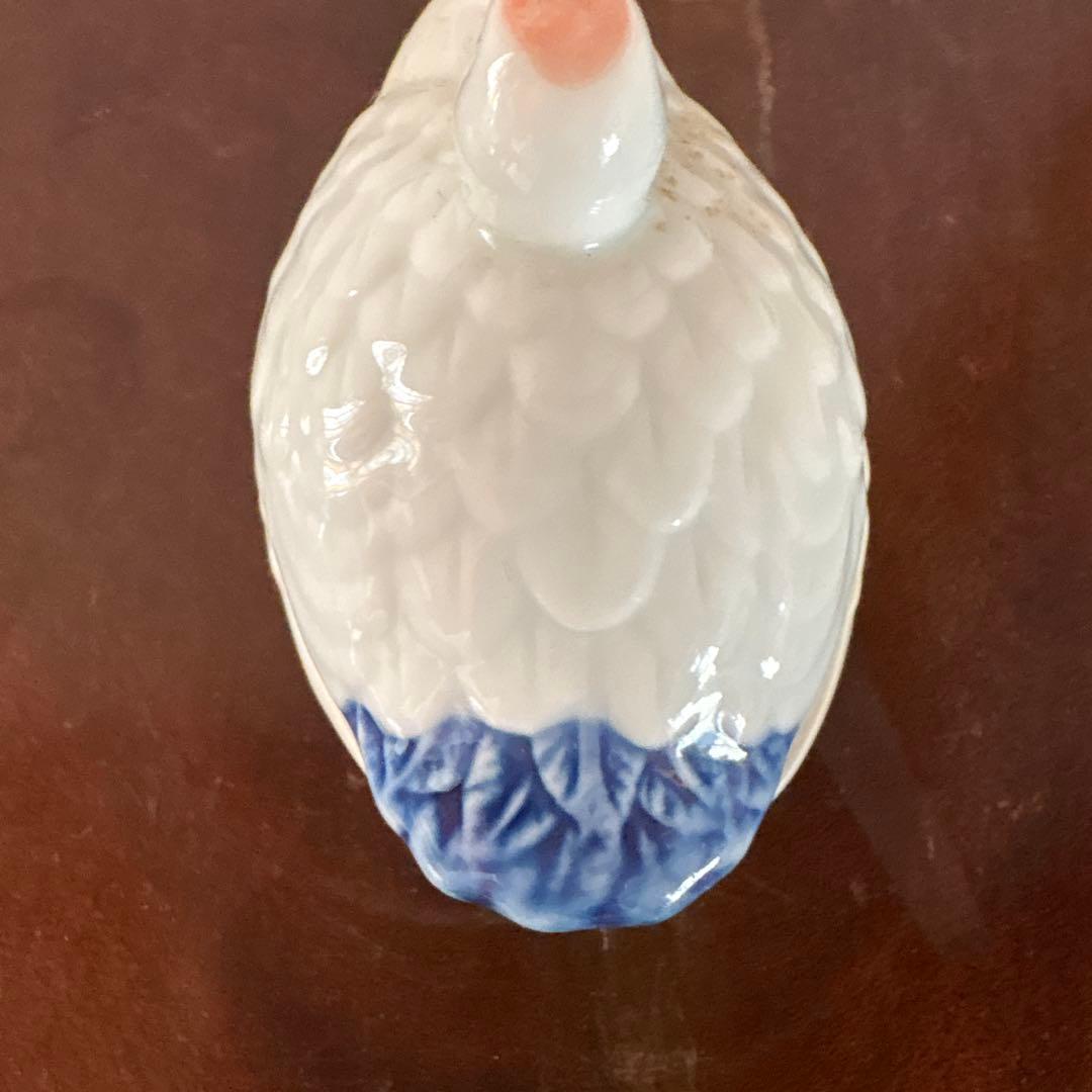 陶磁器製 鶴の香合 茶道具の鶴さんの。可愛いですよ。 — image 4
