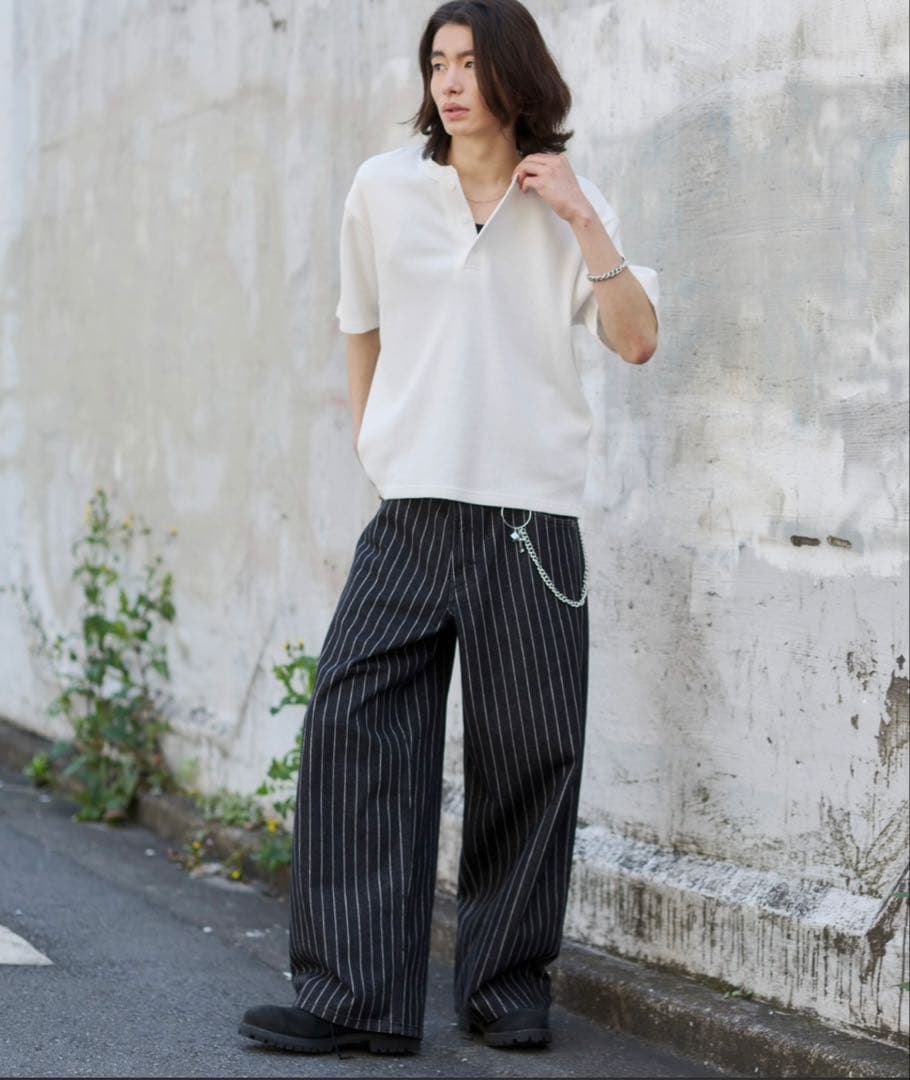 WEGO/【26年春夏新作】ワッフルヘンリーネックT — image 2