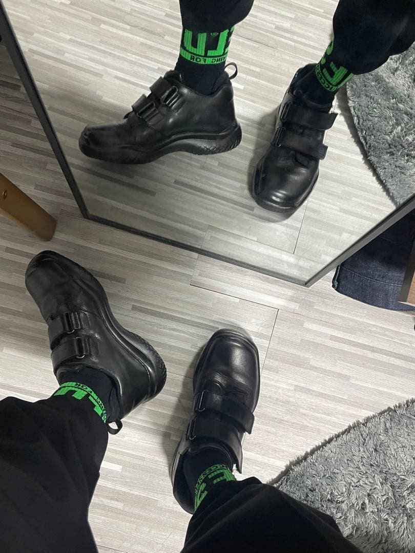 PRADA Sports Archive レザースニーカー　ベルクロ — image 3