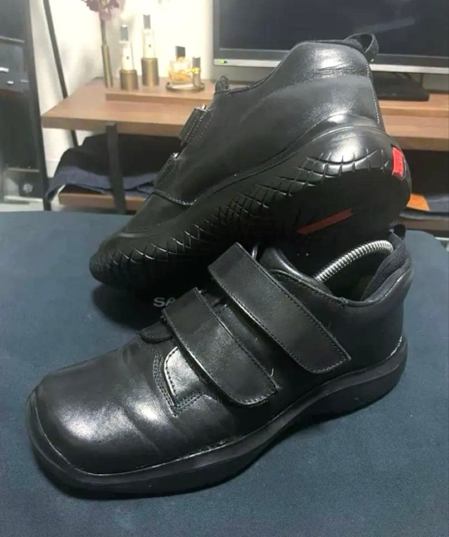 PRADA Sports Archive レザースニーカー　ベルクロ — image 4