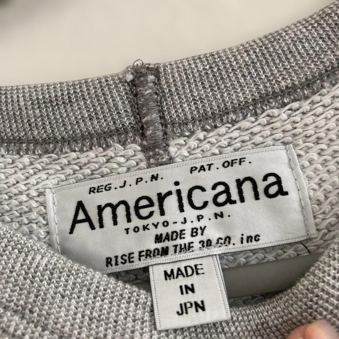Americana 半袖スウェット グレー日本製未使用品 — image 2