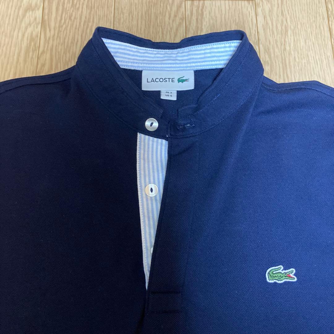 mi.様専用 LACOSTE ネイビー ボタン付きポロシャツ 美品 — image 3