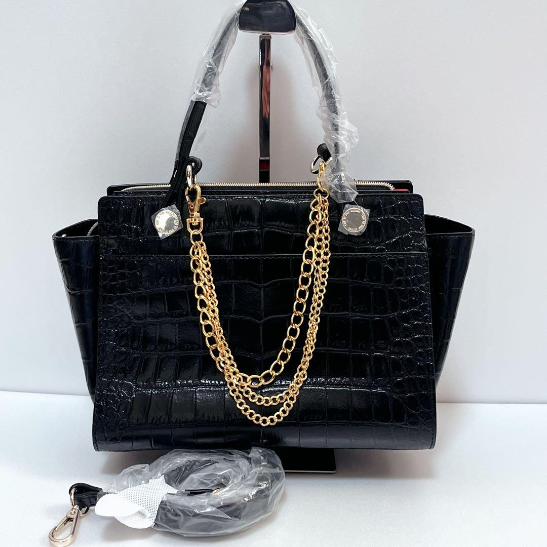✨新品✨ cat in the closet ハンドバッグ 2way クロコ押し — image 2