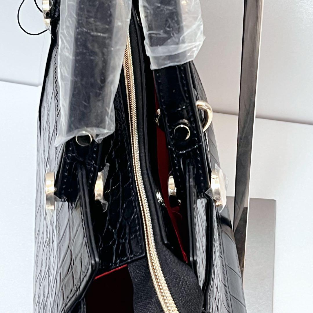 ✨新品✨ cat in the closet ハンドバッグ 2way クロコ押し — image 5