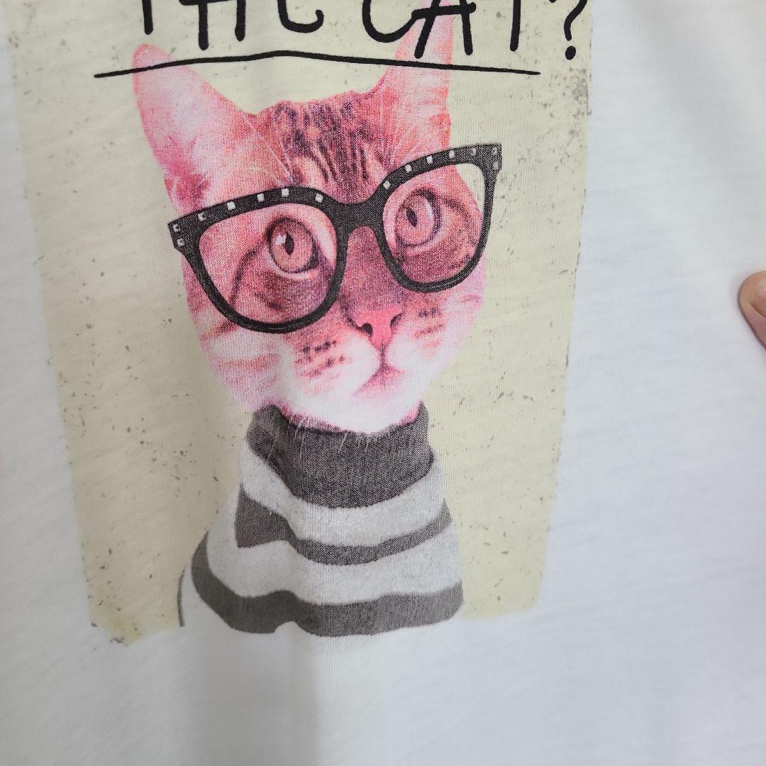 にゃんこのプリント長袖Tシャツ(薄手) — image 3