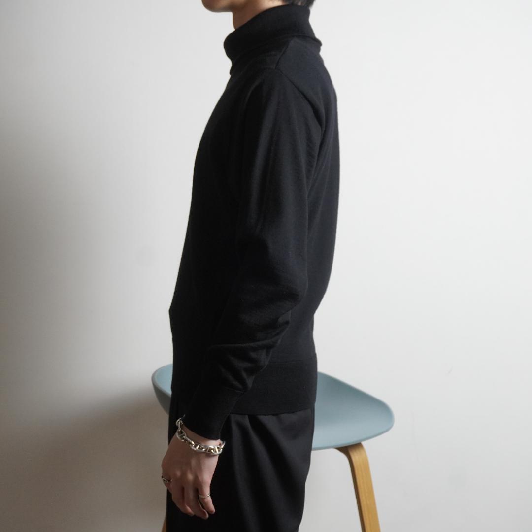 PIERRE BALMAIN ハイネックニットセーター ブラック/RW383 — image 2
