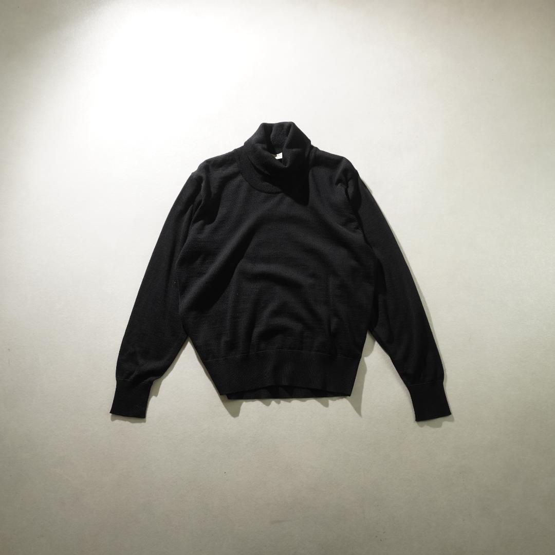 PIERRE BALMAIN ハイネックニットセーター ブラック/RW383 — image 4