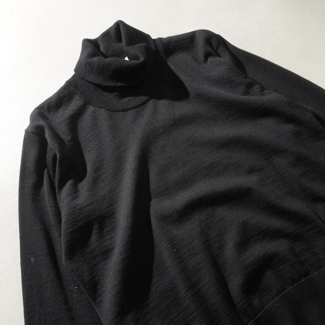 PIERRE BALMAIN ハイネックニットセーター ブラック/RW383 — image 5