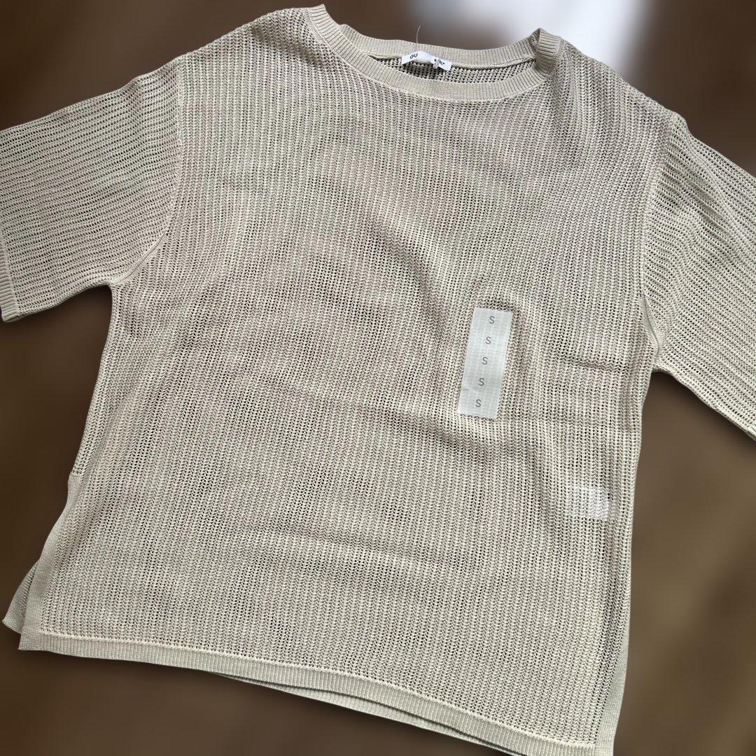 新品GU 半袖 Tシャツ 2枚 LOUNE変形Tシャツまとめ売り — image 3
