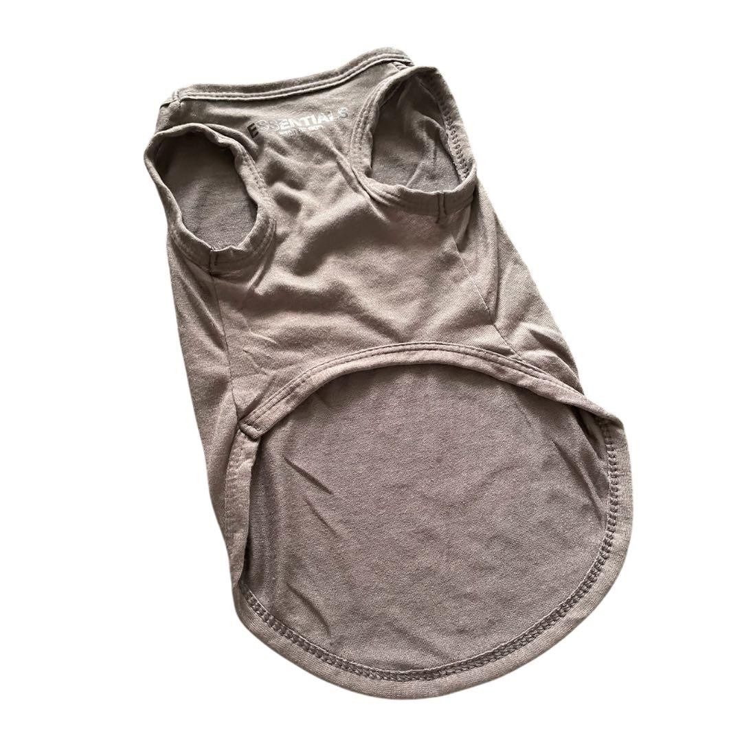 【新品】犬服 タンクトップ 袖なし グレー エッセンシャルズ ドッグウェア 夏服 — image 4