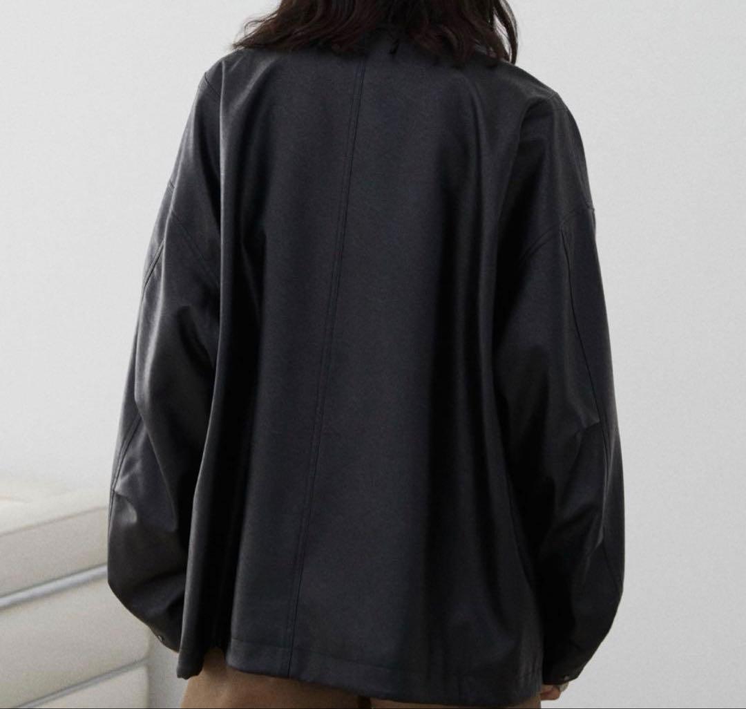 【WYM】 ARTIFICIAL GRAIN MILITARY BLOUSON — image 3