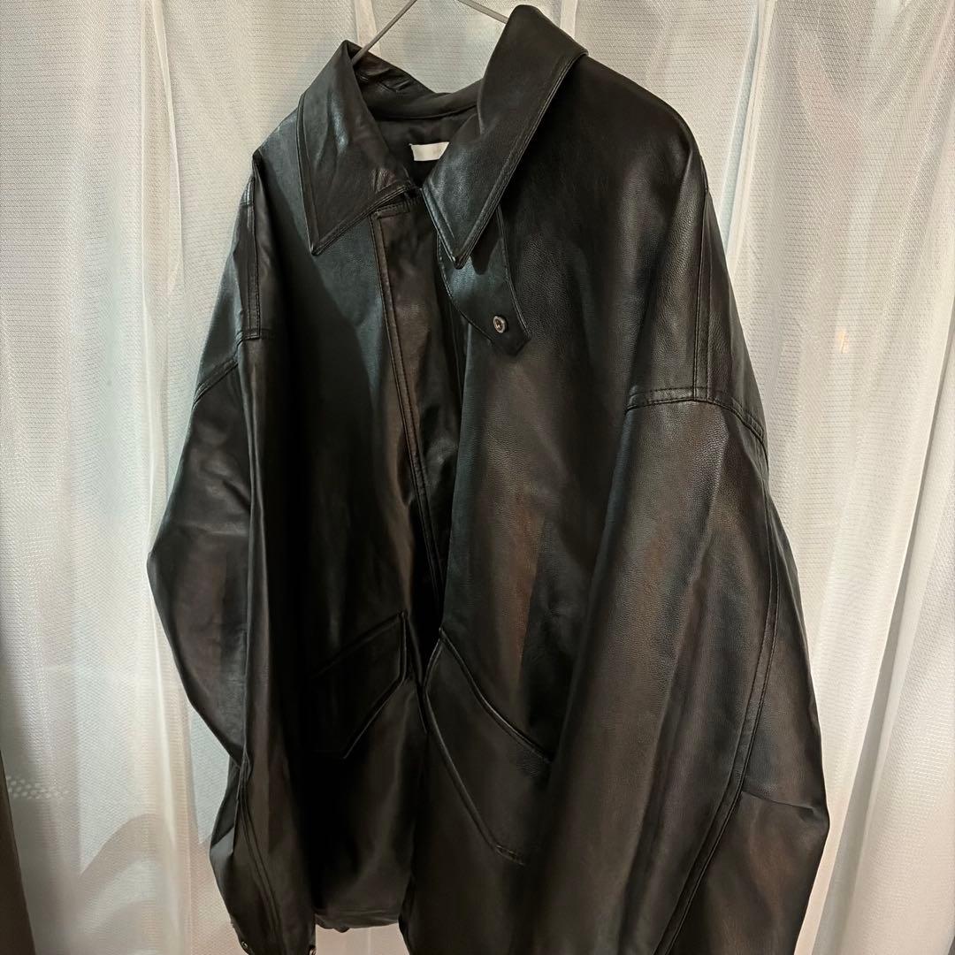 【WYM】 ARTIFICIAL GRAIN MILITARY BLOUSON — image 4